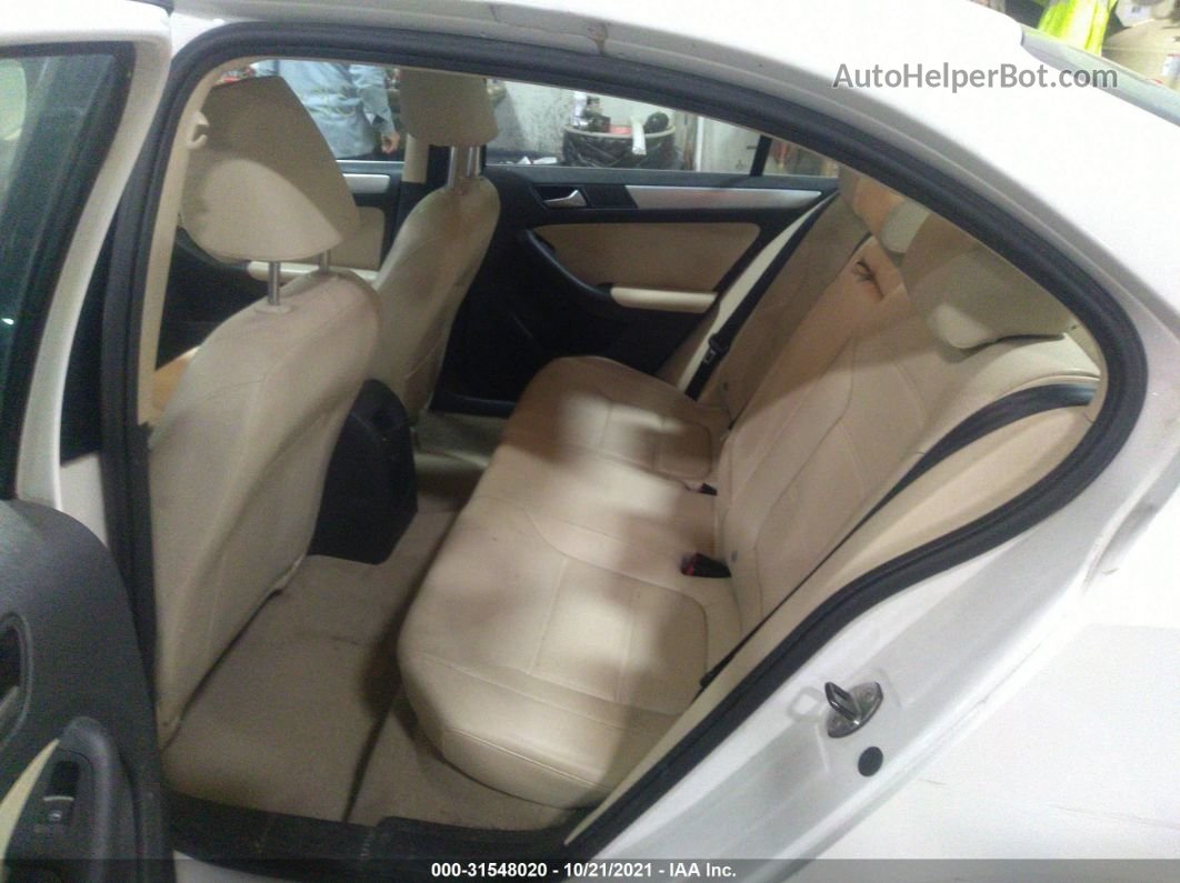 2014 Volkswagen Jetta Sedan Se W/connectivity/sunroof White vin: 3VWD07AJ2EM385287
