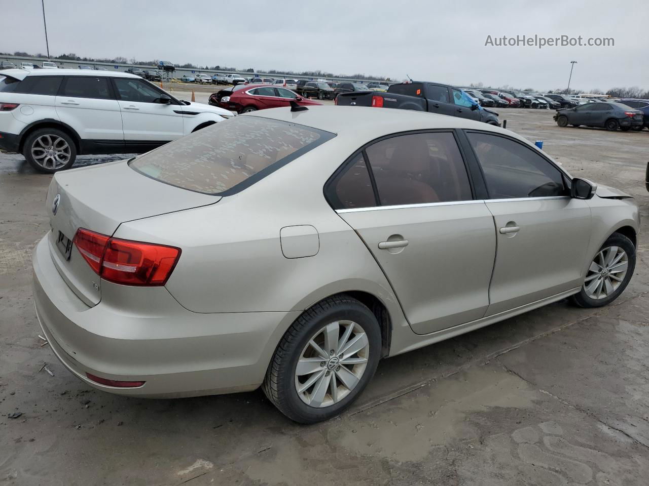 2015 Volkswagen Jetta Se Silver vin: 3VWD07AJ2FM311224