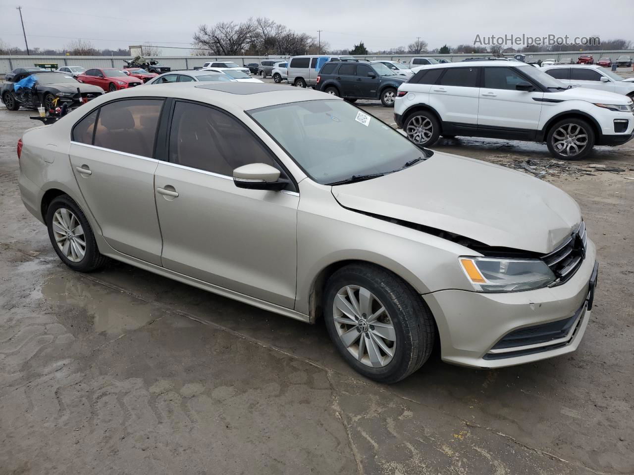 2015 Volkswagen Jetta Se Silver vin: 3VWD07AJ2FM311224