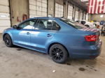 2015 Volkswagen Jetta Se Blue vin: 3VWD07AJ2FM330789