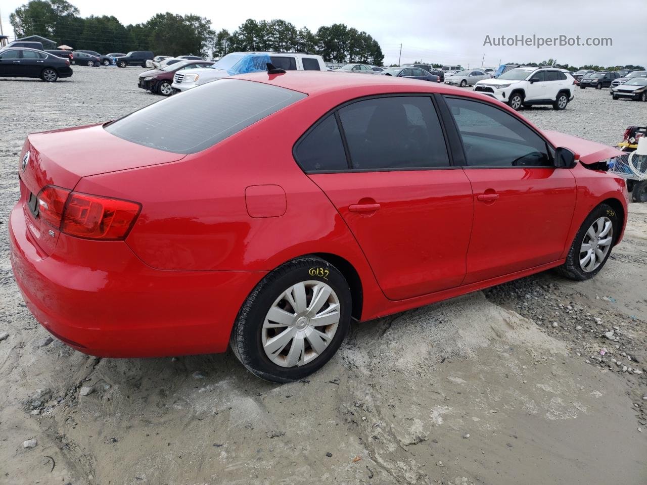 2014 Volkswagen Jetta Se Red vin: 3VWD07AJ3EM225936