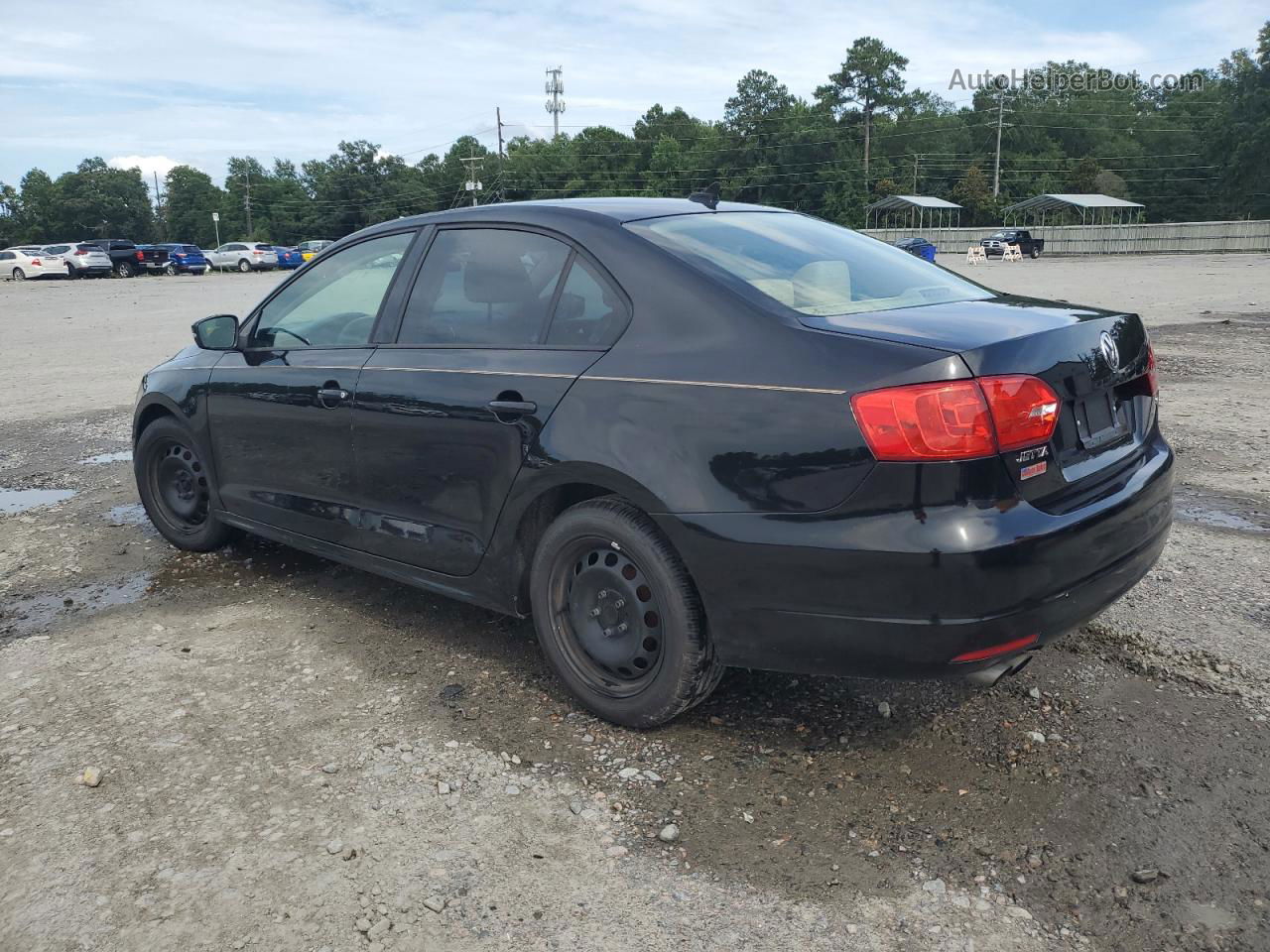 2014 Volkswagen Jetta Se Black vin: 3VWD07AJ3EM388750