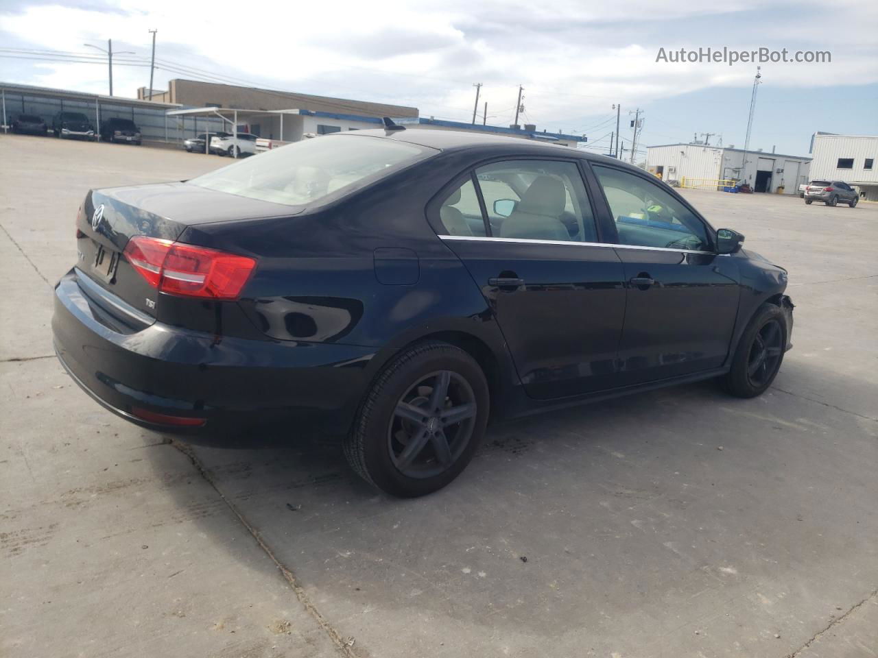 2015 Volkswagen Jetta Se Black vin: 3VWD07AJ3FM269131