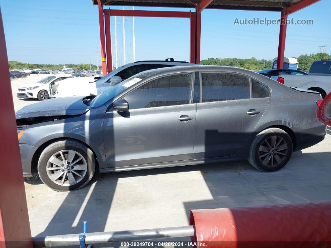 2015 Volkswagen Jetta 1.8t Se Gray vin: 3VWD07AJ3FM299276