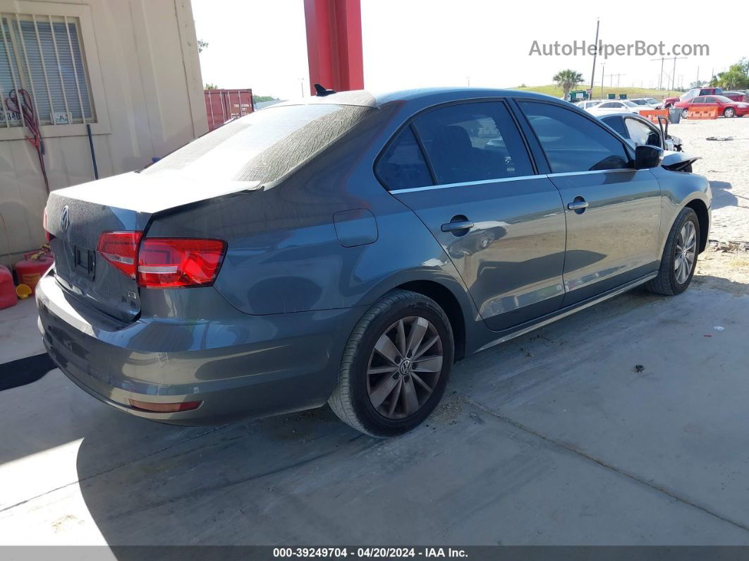 2015 Volkswagen Jetta 1.8t Se Gray vin: 3VWD07AJ3FM299276