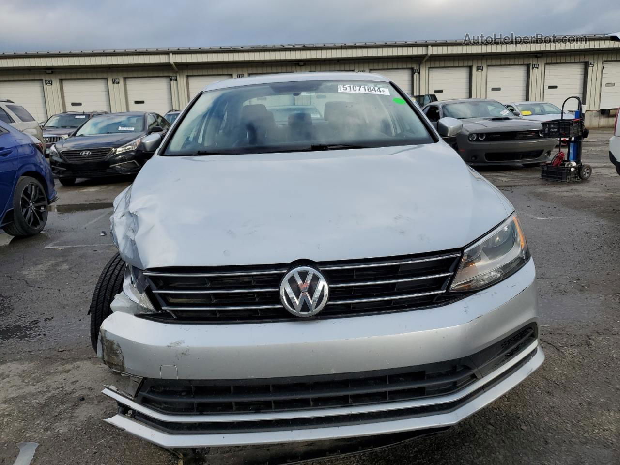 2015 Volkswagen Jetta Se Silver vin: 3VWD07AJ3FM345429