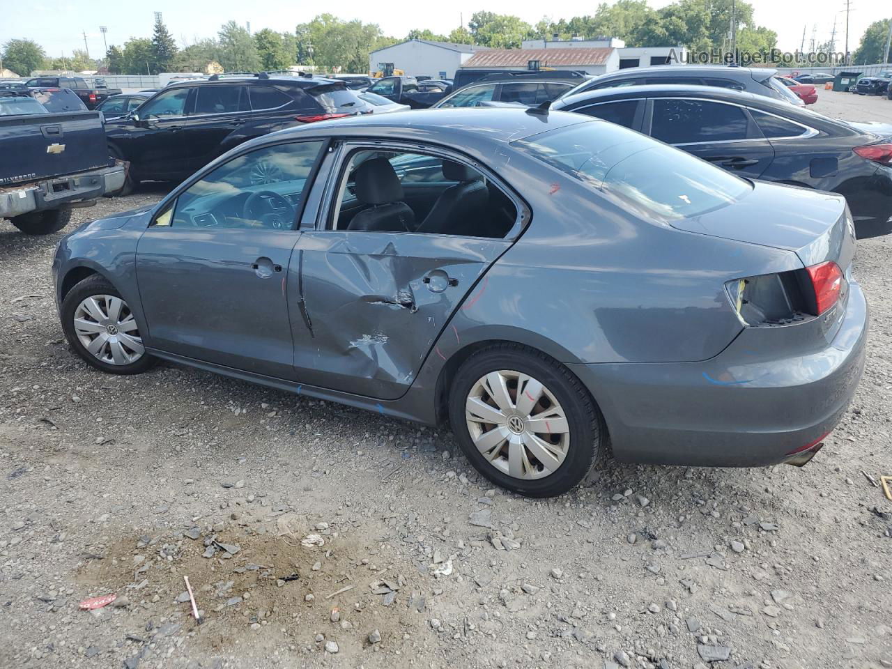 2014 Volkswagen Jetta Se Gray vin: 3VWD07AJ4EM220504