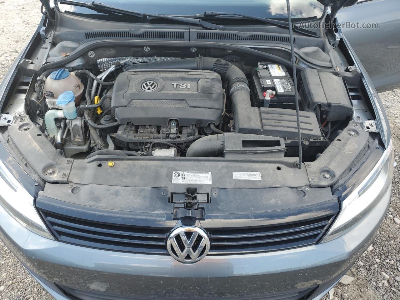 2014 Volkswagen Jetta Se Gray vin: 3VWD07AJ4EM220504