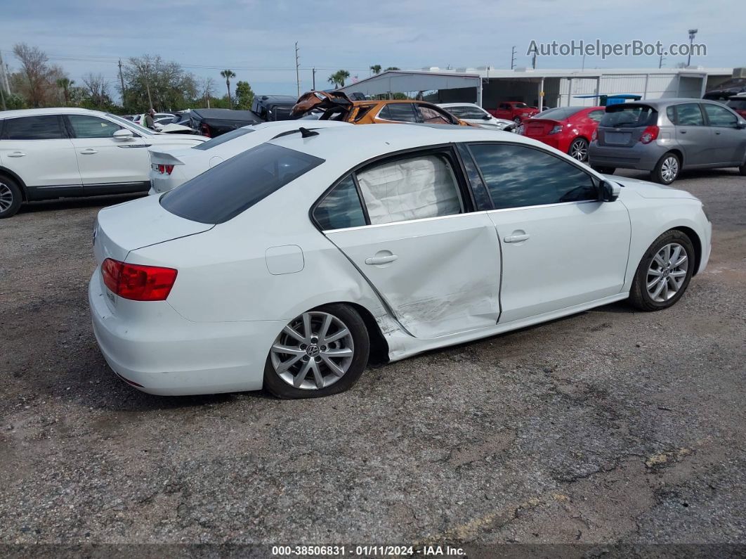 2014 Volkswagen Jetta 1.8t Se White vin: 3VWD07AJ4EM328850