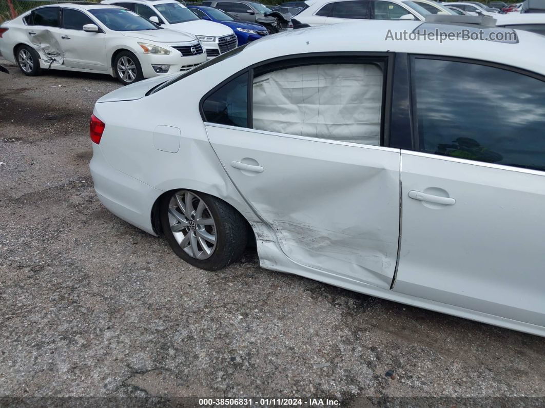 2014 Volkswagen Jetta 1.8t Se White vin: 3VWD07AJ4EM328850