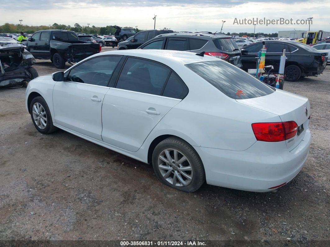 2014 Volkswagen Jetta 1.8t Se White vin: 3VWD07AJ4EM328850