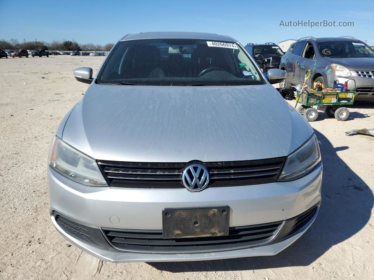 2014 Volkswagen Jetta Se Silver vin: 3VWD07AJ4EM362836