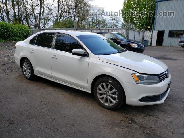 2014 Volkswagen Jetta Se White vin: 3VWD07AJ4EM373352