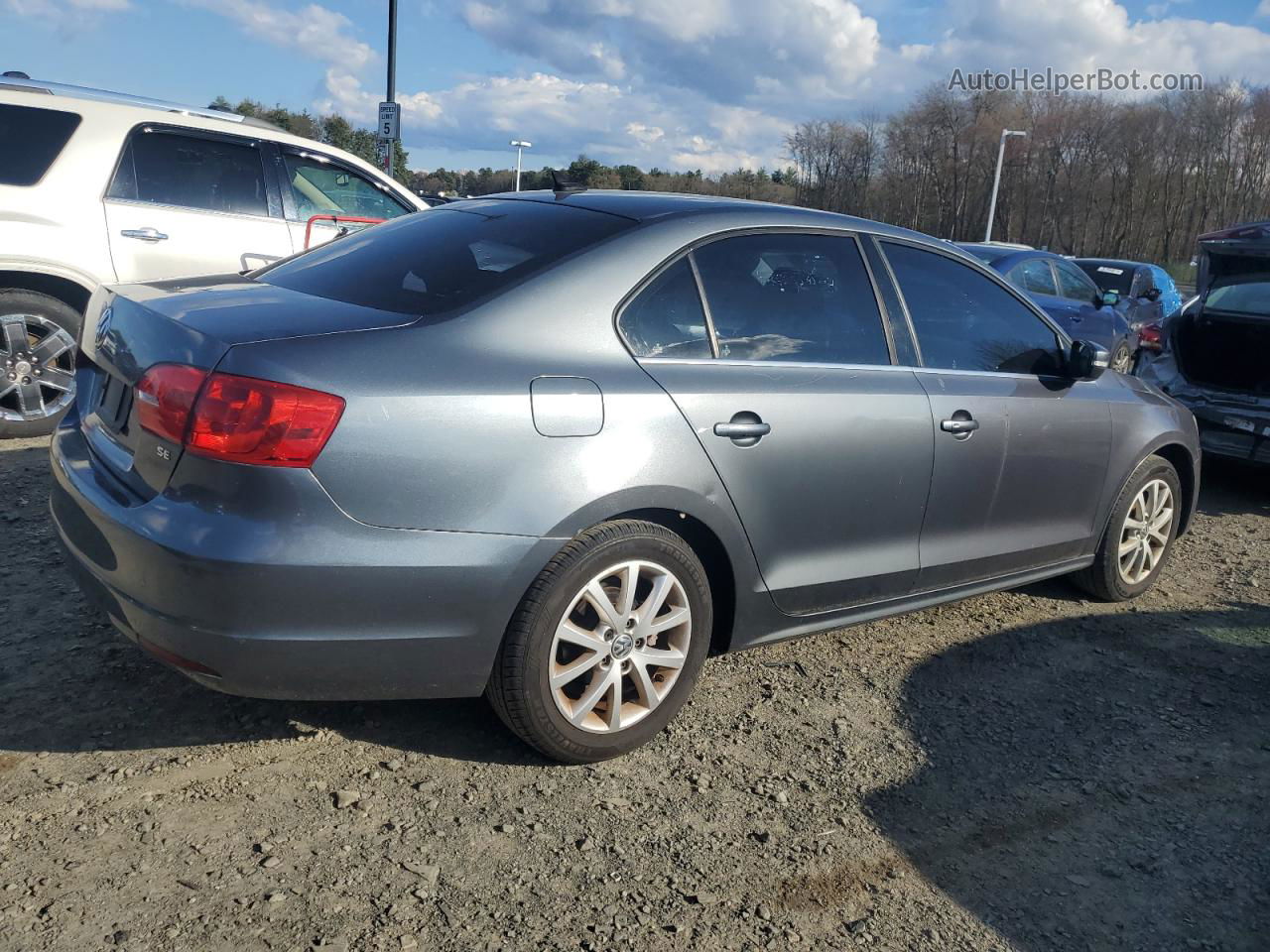 2014 Volkswagen Jetta Se Gray vin: 3VWD07AJ4EM387056