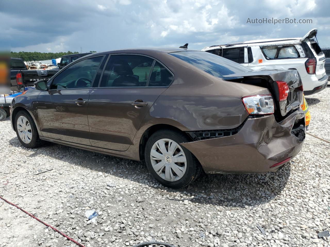 2014 Volkswagen Jetta Se Brown vin: 3VWD07AJ4EM402560