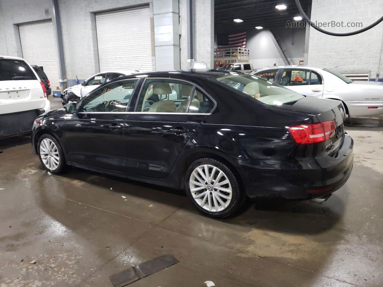 2015 Volkswagen Jetta Se Black vin: 3VWD07AJ4FM299447