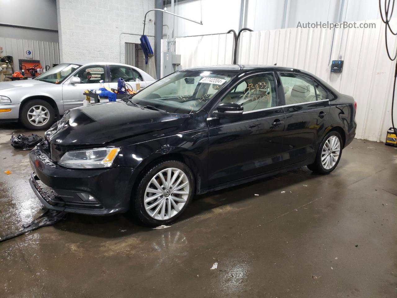 2015 Volkswagen Jetta Se Black vin: 3VWD07AJ4FM299447