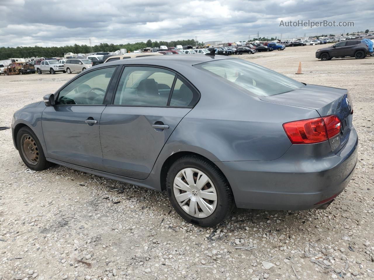 2014 Volkswagen Jetta Se Gray vin: 3VWD07AJ5EM267881