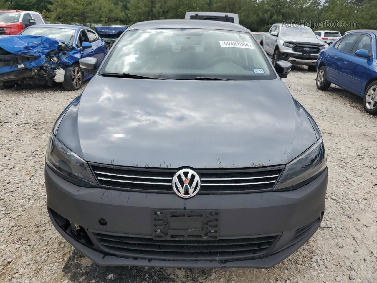 2014 Volkswagen Jetta Se Gray vin: 3VWD07AJ5EM267881