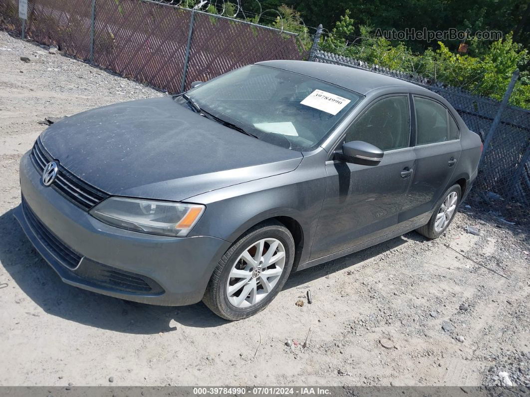 2014 Volkswagen Jetta 1.8t Se Gray vin: 3VWD07AJ6EM222108