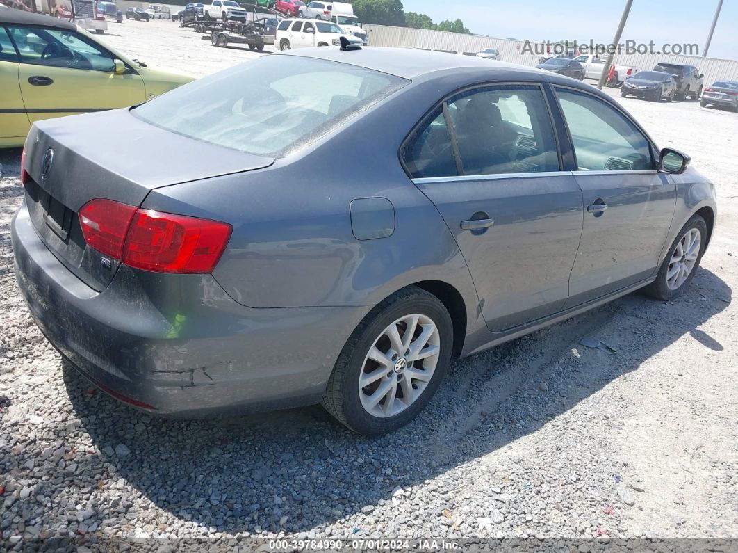 2014 Volkswagen Jetta 1.8t Se Gray vin: 3VWD07AJ6EM222108