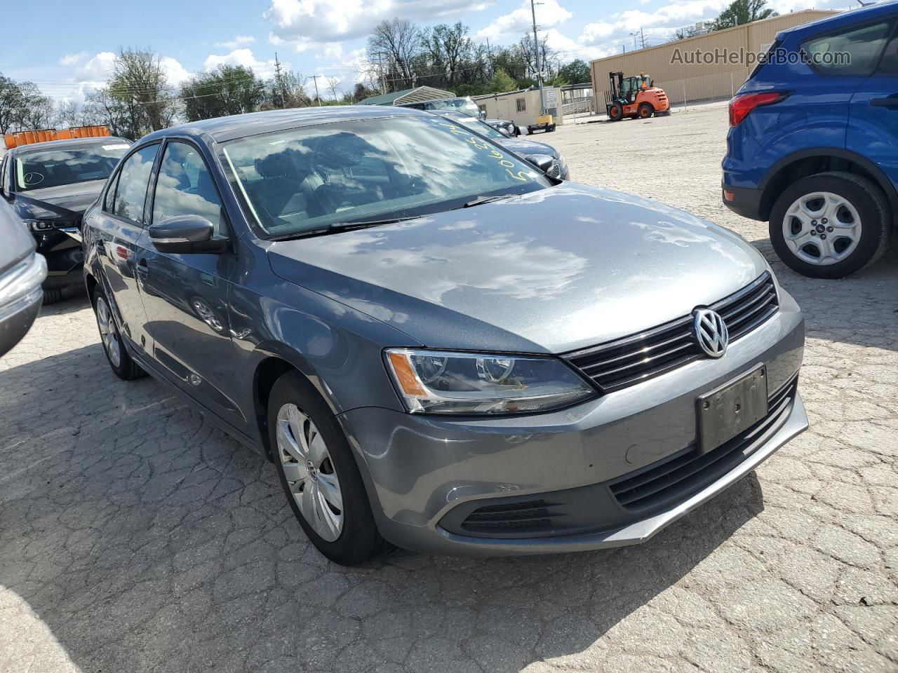 2014 Volkswagen Jetta Se Серый vin: 3VWD07AJ6EM232895