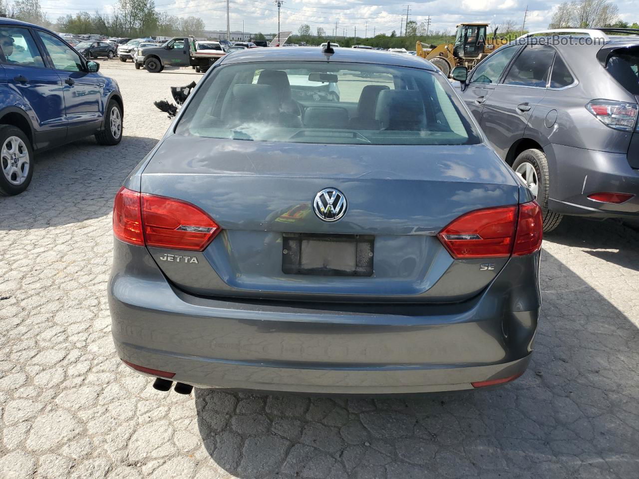 2014 Volkswagen Jetta Se Gray vin: 3VWD07AJ6EM232895