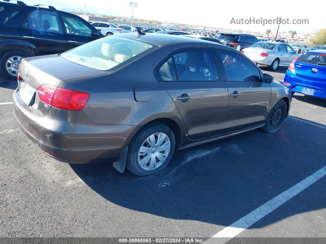 2014 Volkswagen Jetta 1.8t Se Brown vin: 3VWD07AJ6EM242486