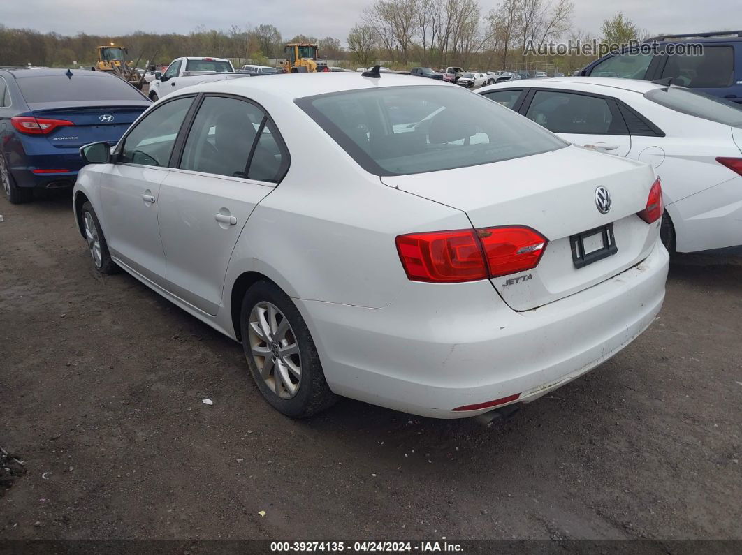 2014 Volkswagen Jetta 1.8t Se White vin: 3VWD07AJ6EM288741