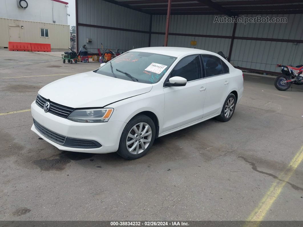 2014 Volkswagen Jetta 1.8t Se White vin: 3VWD07AJ6EM368329