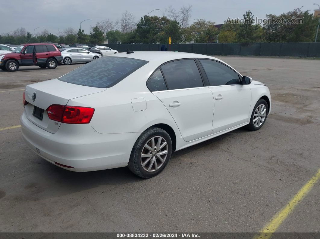 2014 Volkswagen Jetta 1.8t Se White vin: 3VWD07AJ6EM368329