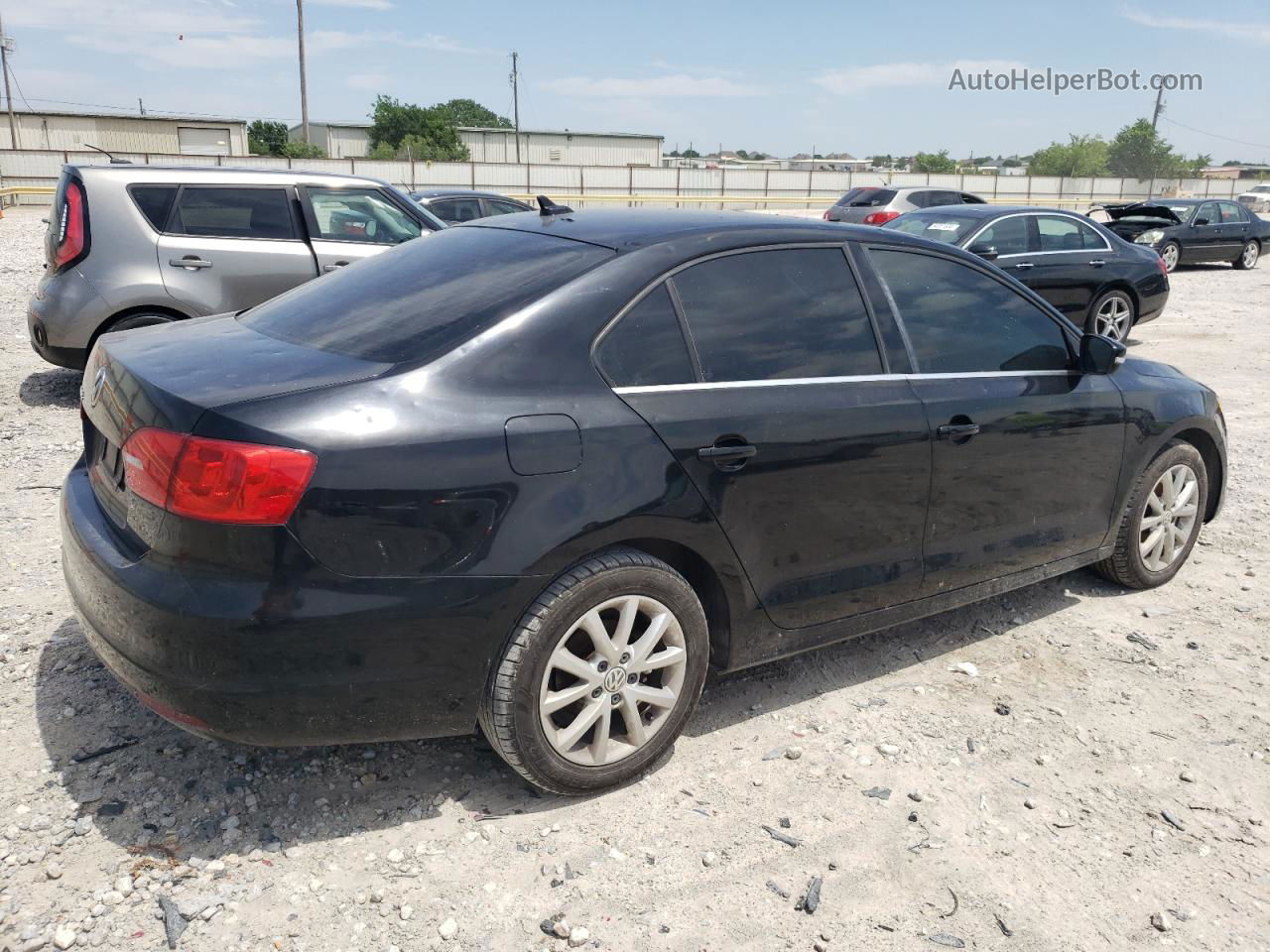 2014 Volkswagen Jetta Se Black vin: 3VWD07AJ6EM400955