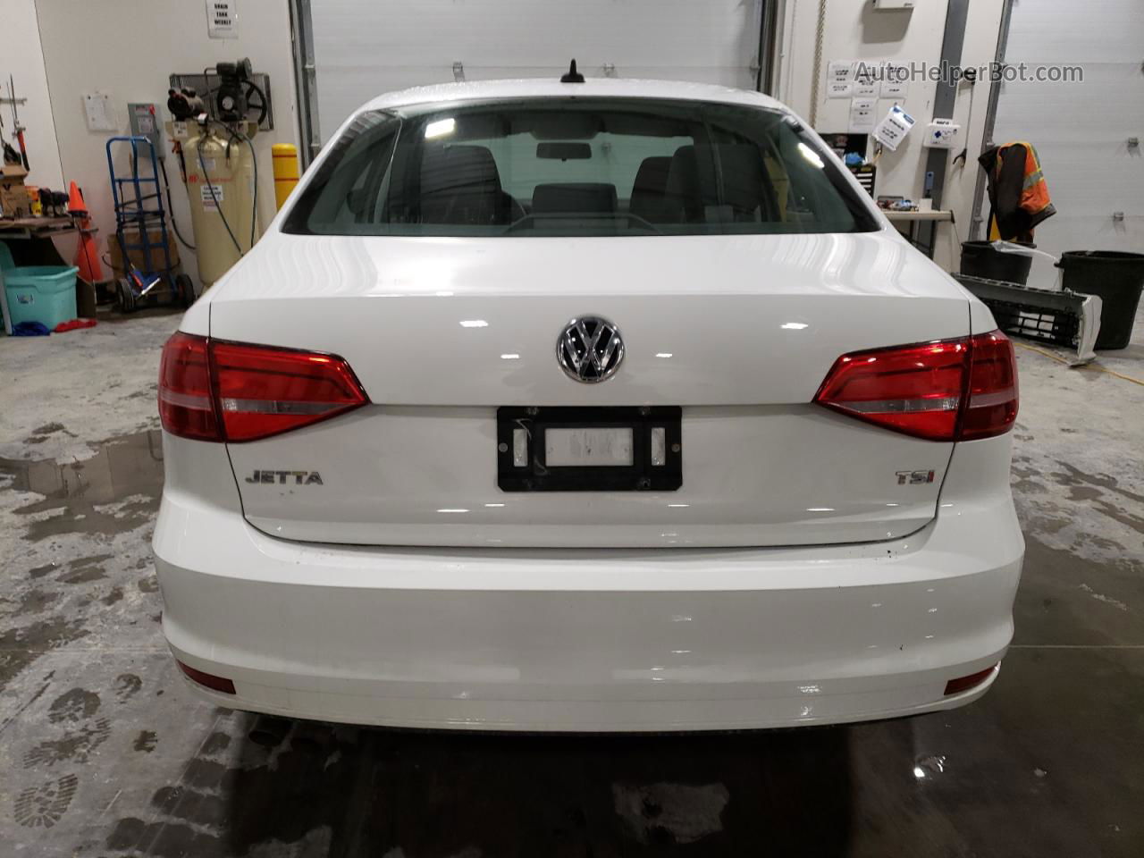 2015 Volkswagen Jetta Se White vin: 3VWD07AJ6FM303448