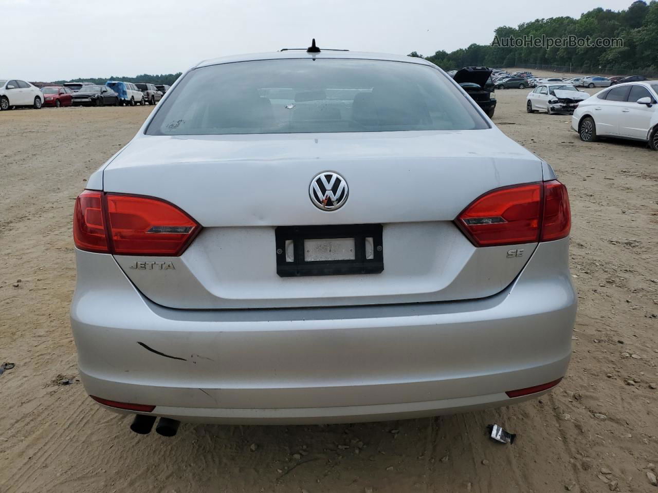 2014 Volkswagen Jetta Se Silver vin: 3VWD07AJ7EM330320