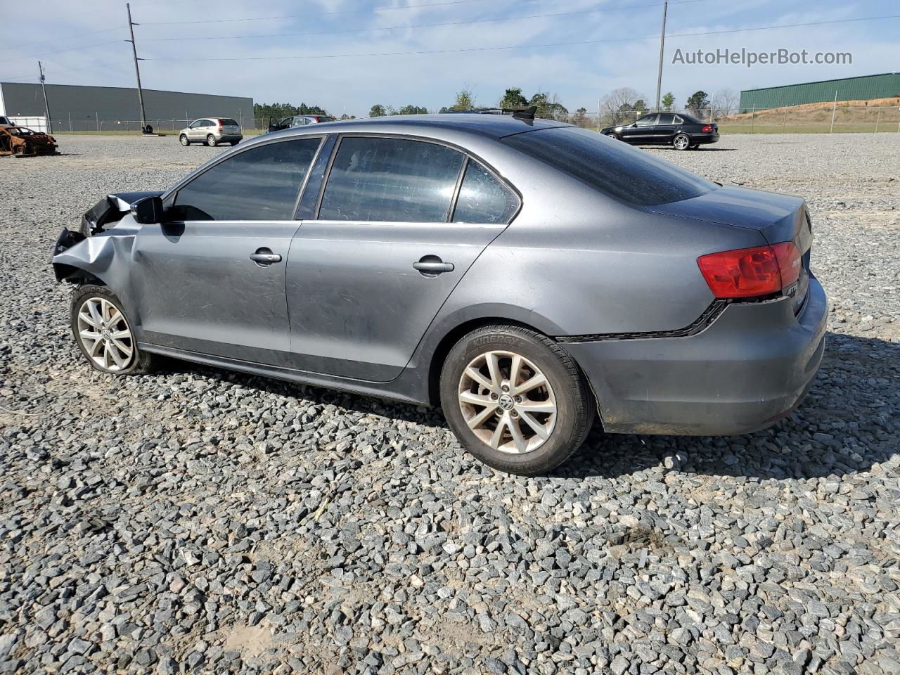 2014 Volkswagen Jetta Se Gray vin: 3VWD07AJ7EM362376