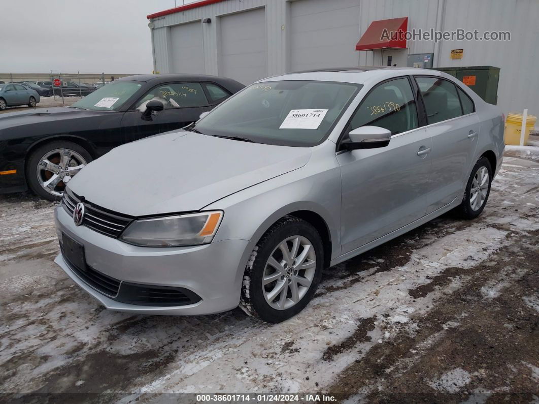 2014 Volkswagen Jetta 1.8t Se Silver vin: 3VWD07AJ7EM392851