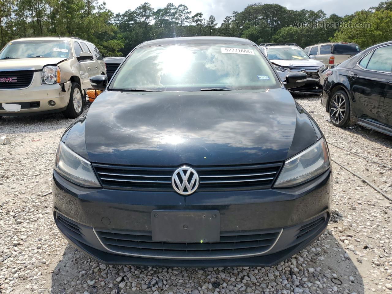 2014 Volkswagen Jetta Se Black vin: 3VWD07AJ7EM444494