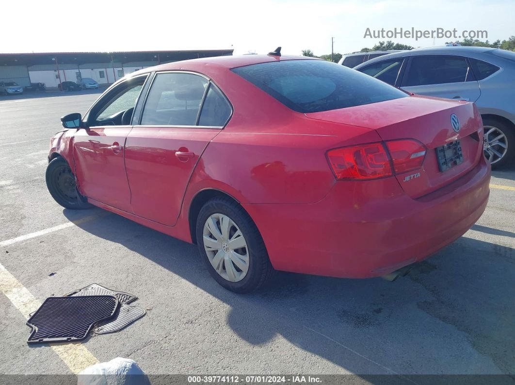 2014 Volkswagen Jetta 1.8t Se Red vin: 3VWD07AJ8EM225267