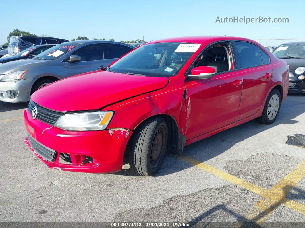 2014 Volkswagen Jetta 1.8t Se Red vin: 3VWD07AJ8EM225267