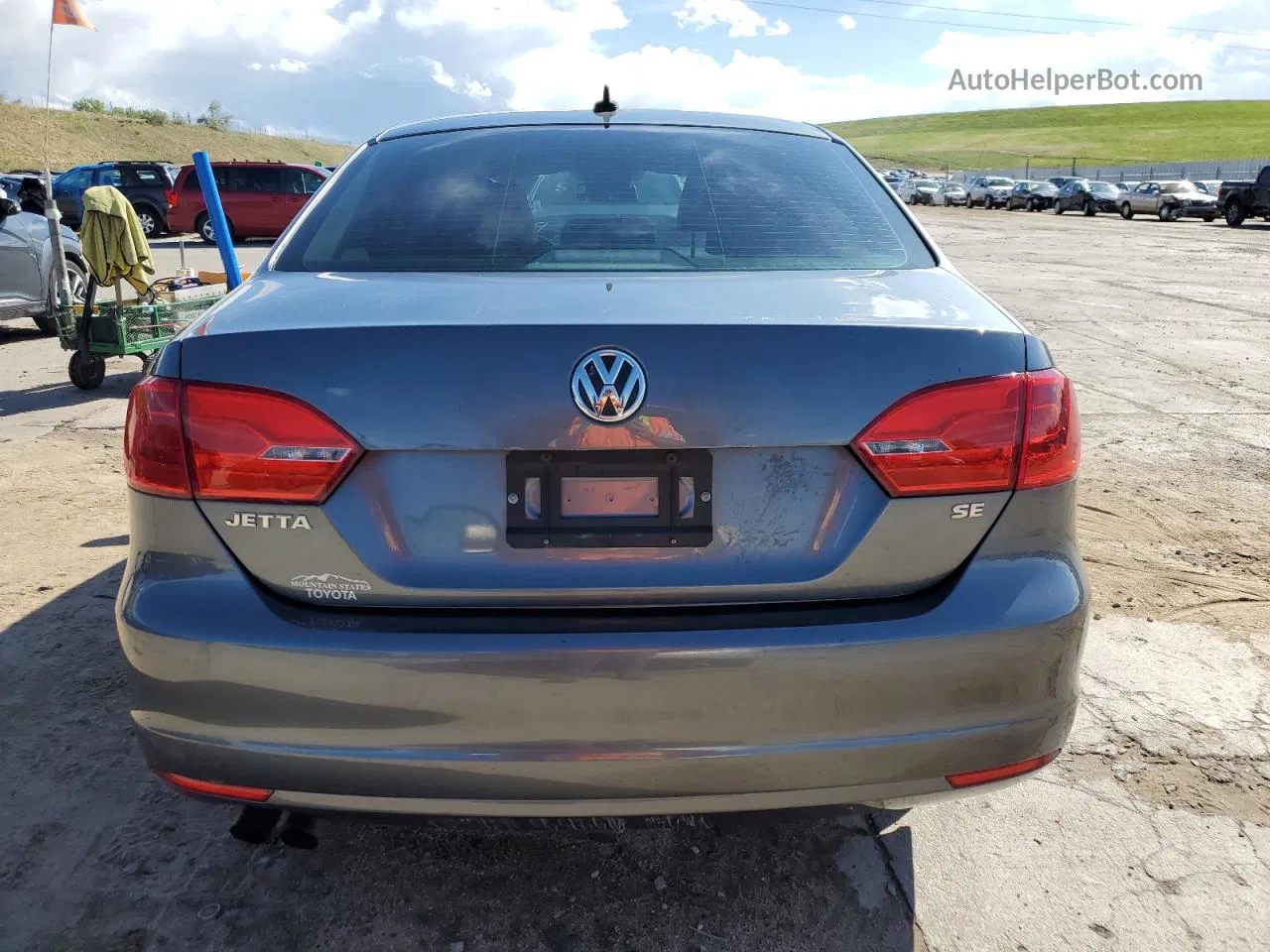 2014 Volkswagen Jetta Se Gray vin: 3VWD07AJ8EM317415