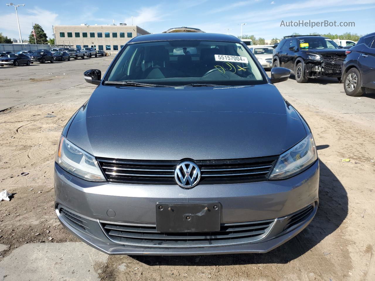 2014 Volkswagen Jetta Se Gray vin: 3VWD07AJ8EM317415