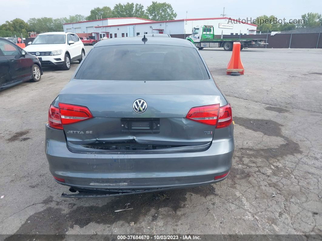 2015 Volkswagen Jetta 1.8t Se Gray vin: 3VWD07AJ8FM412235