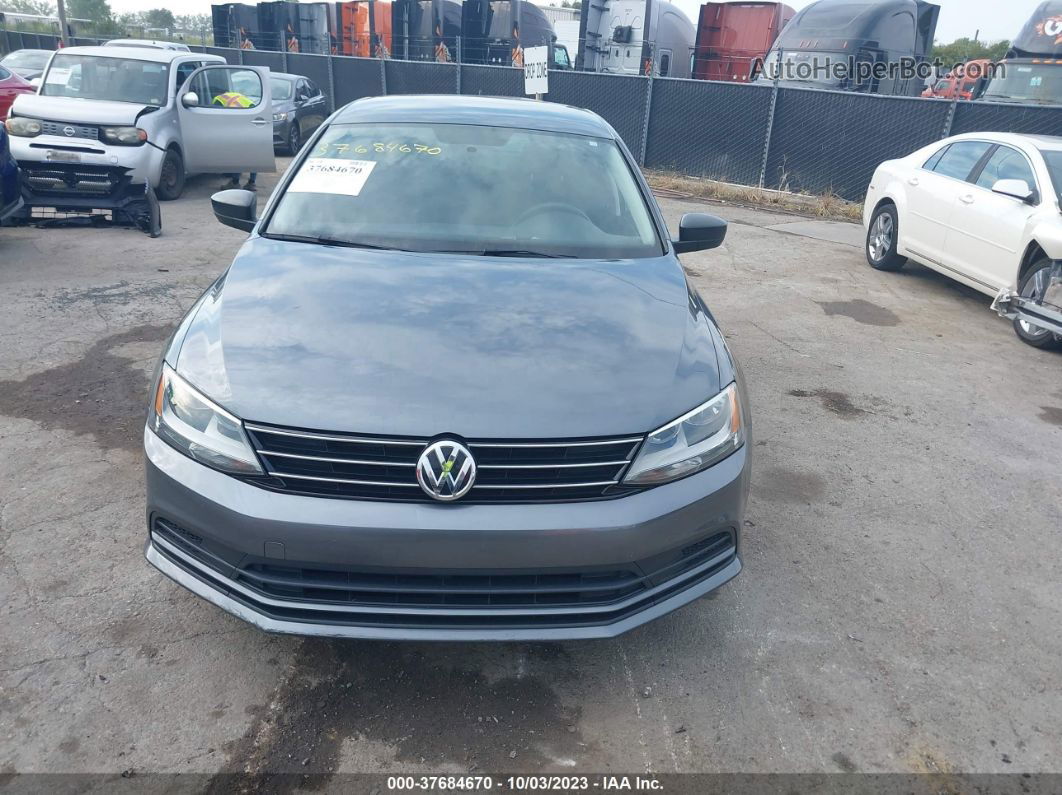 2015 Volkswagen Jetta 1.8t Se Gray vin: 3VWD07AJ8FM412235