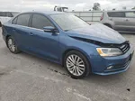 2015 Volkswagen Jetta Se Blue vin: 3VWD07AJ9FM318798