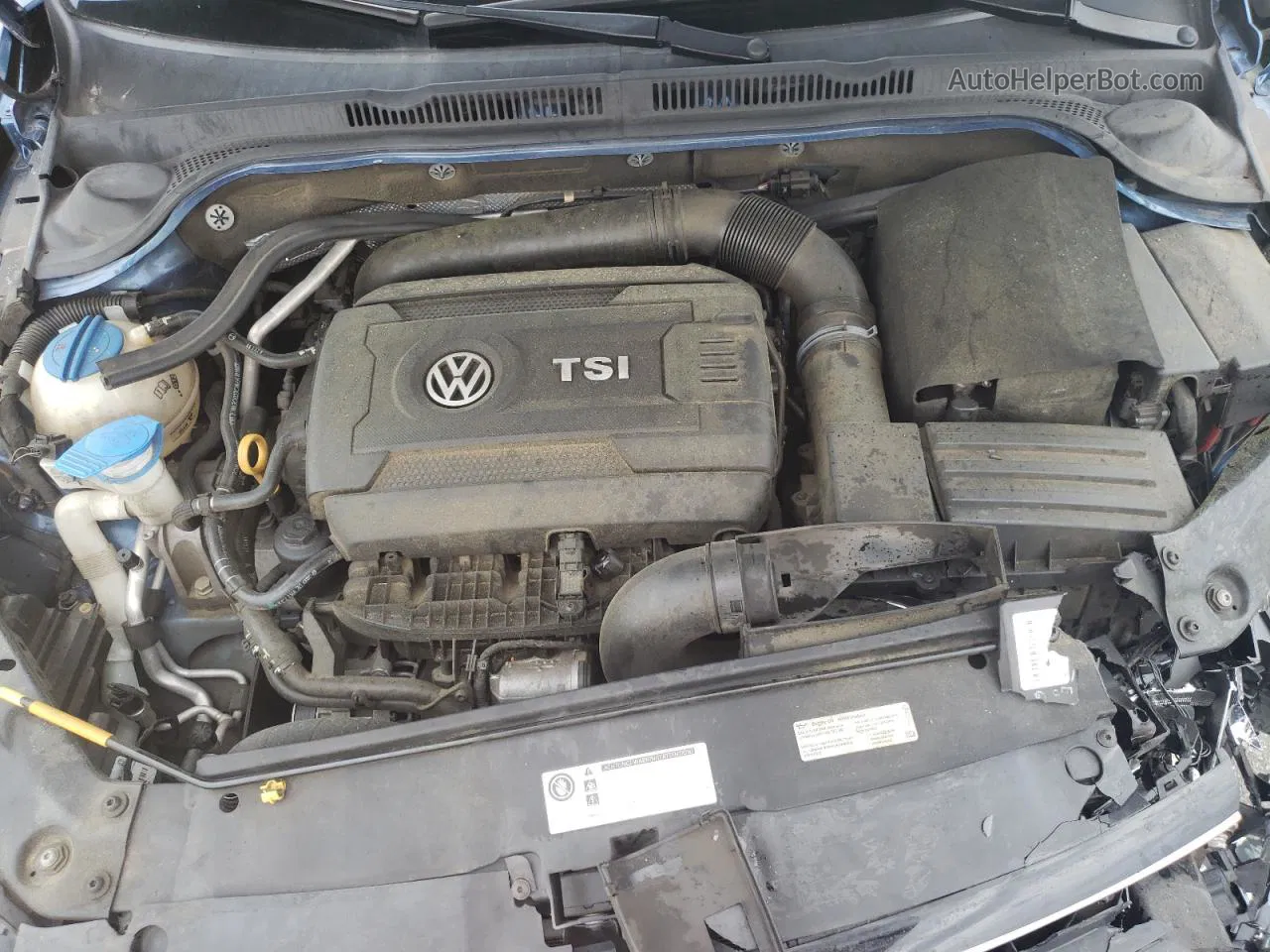 2015 Volkswagen Jetta Se Синий vin: 3VWD07AJ9FM318798