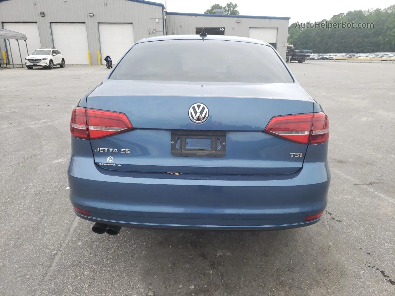 2015 Volkswagen Jetta Se Blue vin: 3VWD07AJ9FM318798