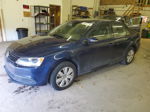 2014 Volkswagen Jetta Se Blue vin: 3VWD17AJ0EM210906