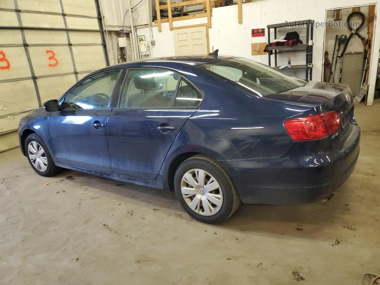 2014 Volkswagen Jetta Se Синий vin: 3VWD17AJ0EM210906