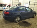 2014 Volkswagen Jetta Se Blue vin: 3VWD17AJ0EM210906