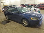 2014 Volkswagen Jetta Se Blue vin: 3VWD17AJ0EM210906